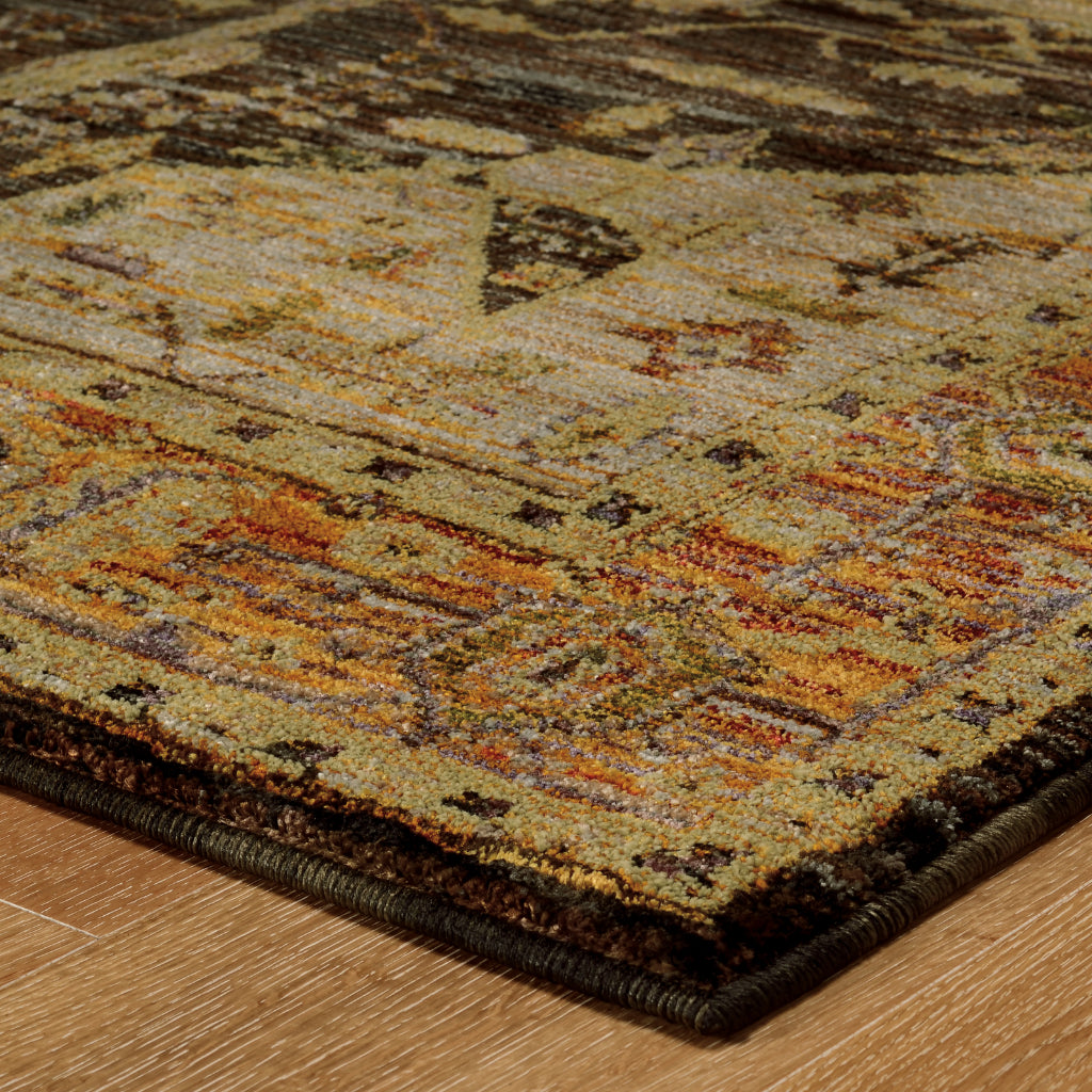 Oriental Weavers Andorra 7138B Multicolor Rectangle Indoor Runner - Durable &amp; Stain Resistant Rug with Medallion Design