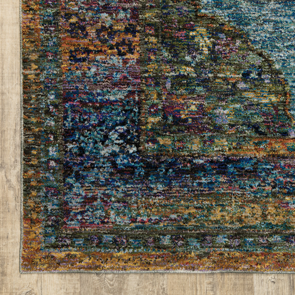 Oriental Weavers Andorra 7139A Multicolor Rectangle Indoor Runner - Durable &amp; Stain Resistant Rug with Medallion Design