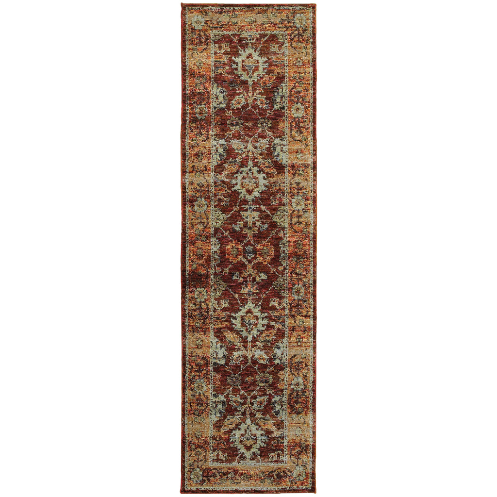 Oriental Weavers Andorra 7154A Multicolor Rectangle Indoor Runner - Durable & Stain Resistant Rug with Oriental Design-