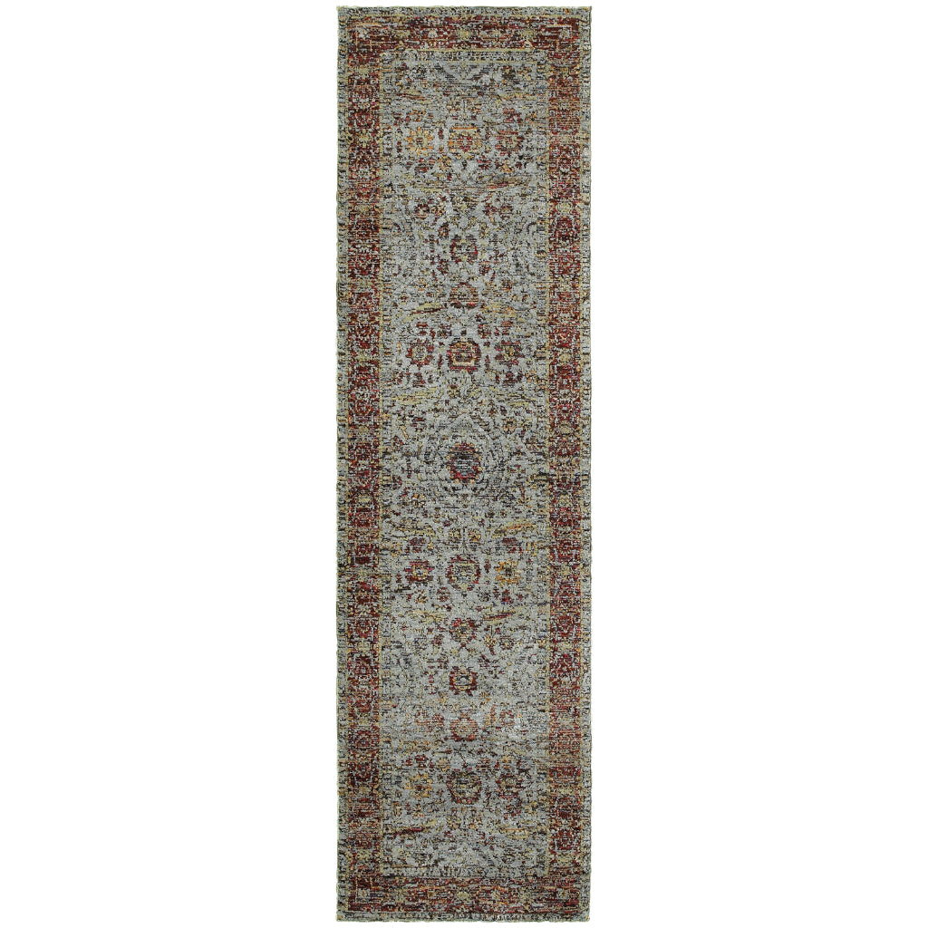 Oriental Weavers Andorra 7155A Multicolor Rectangle Indoor Runner - Durable & Stain Resistant Rug with Oriental Design-