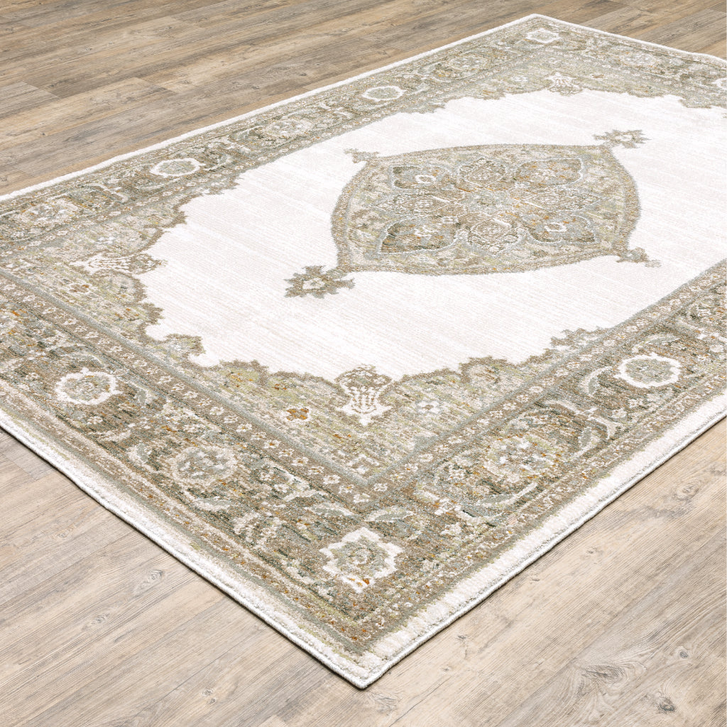 Oriental Weavers Andorra 7939D Multicolor  Rectangle Indoor Area Rug - Durable &amp; Stain Resistant Rug with Medallion Design
