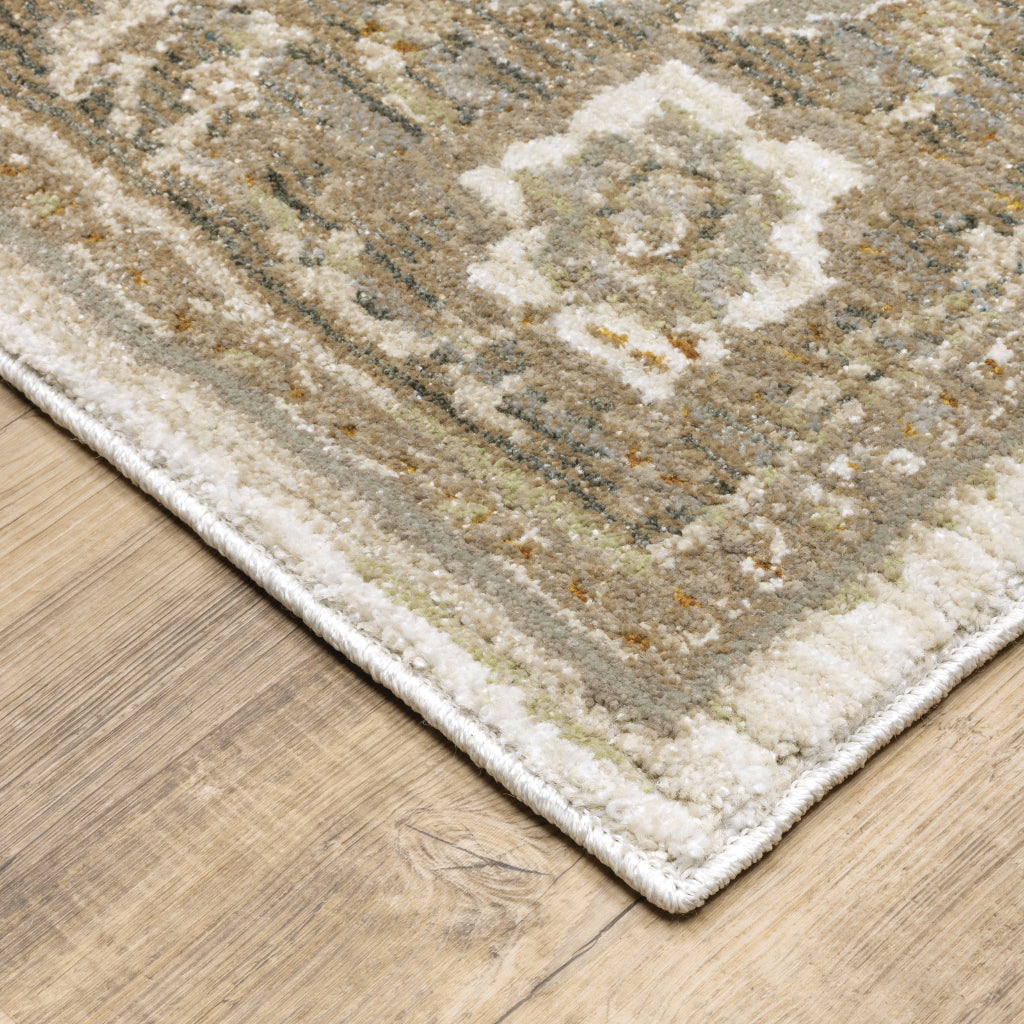Oriental Weavers Andorra 7939D Multicolor  Rectangle Indoor Runner - Durable &amp; Stain Resistant Rug with Medallion Design
