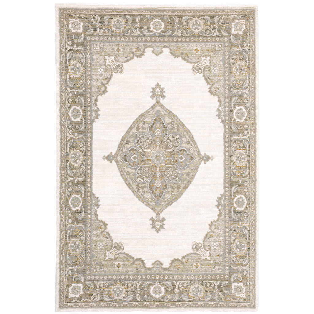 Oriental Weavers Andorra 7939D Multicolor Rectangle Indoor Area Rug - Durable & Stain Resistant Rug with Medallion Design-