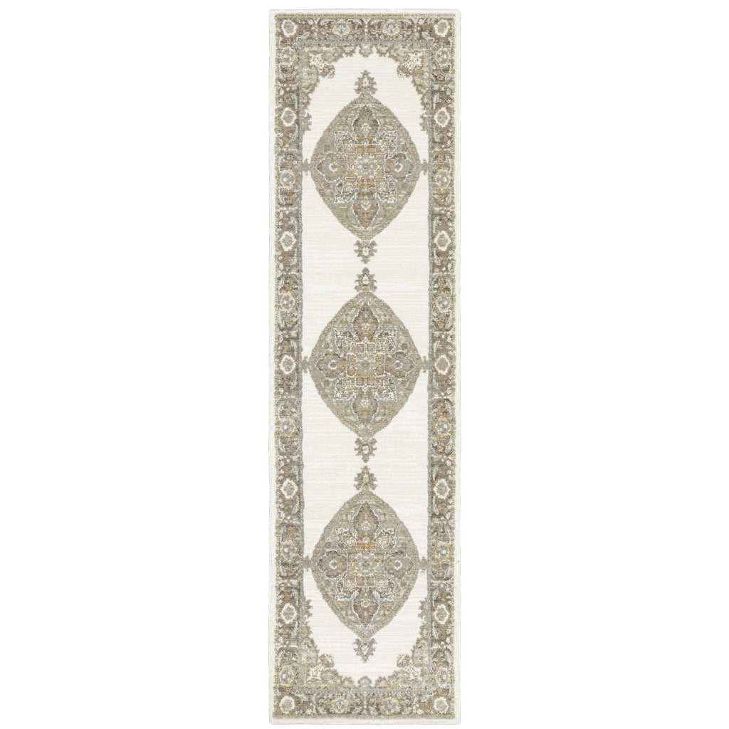 Oriental Weavers Andorra 7939D Multicolor Rectangle Indoor Runner - Durable & Stain Resistant Rug with Medallion Design-