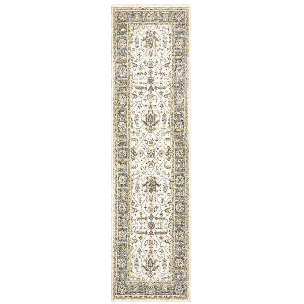Oriental Weavers Andorra 9537P Multicolor Rectangle Indoor Runner - Durable & Stain Resistant Rug with Floral Design-