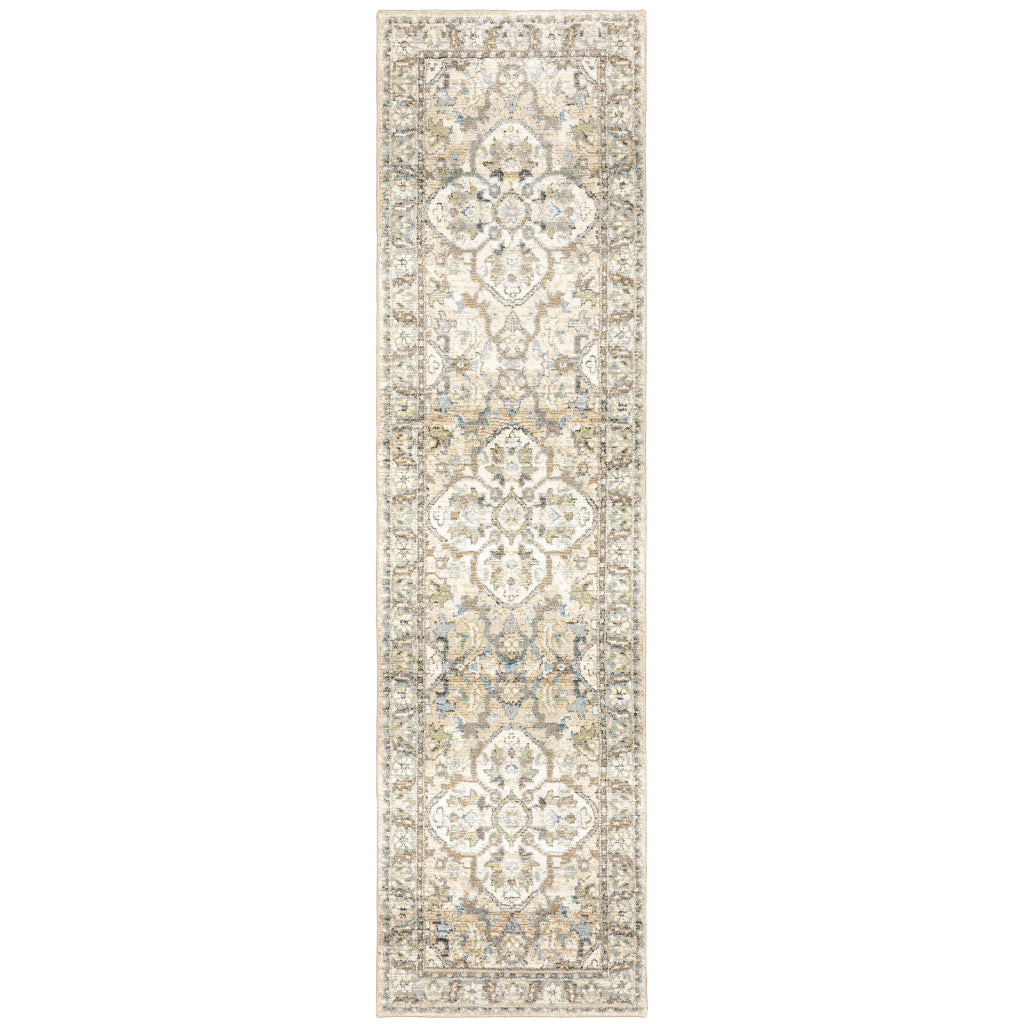 Oriental Weavers Andorra 9818G Multicolor Rectangle Indoor Runner - Durable & Stain Resistant Rug with Medallion Design-
