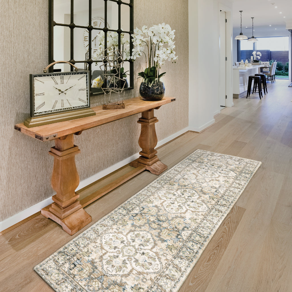 Oriental Weavers Andorra 9818G Multicolor Rectangle Indoor Runner - Durable & Stain Resistant Rug with Medallion Design-