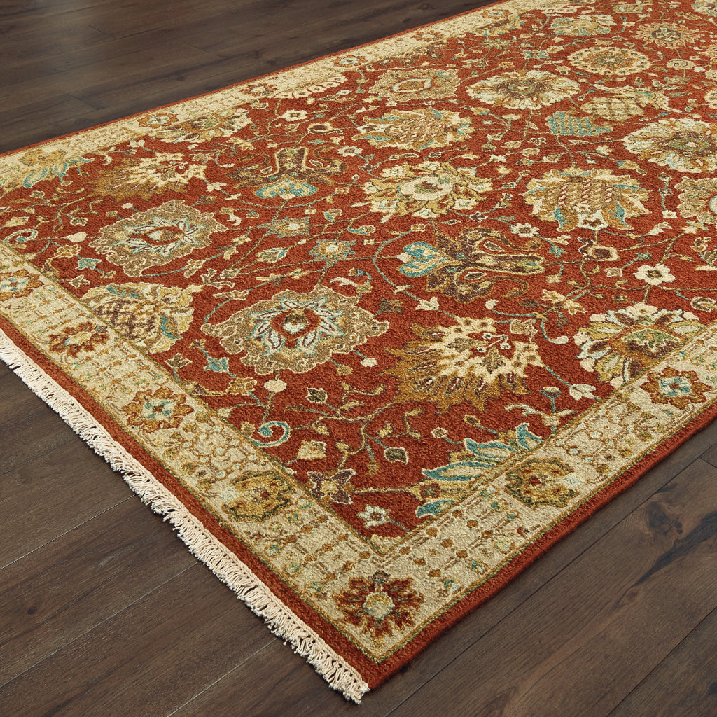 Oriental Weavers Angora 12303 Multicolor Rectangle Indoor Area Rug - Durable Hand Woven Rug Made of 100% Wool