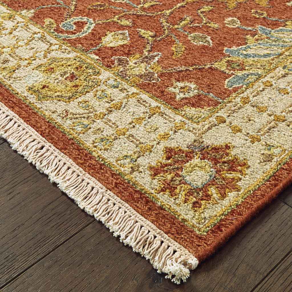 Oriental Weavers Angora 12303 Multicolor Rectangle Indoor Runner - Durable Hand Woven Rug Made of 100% Wool