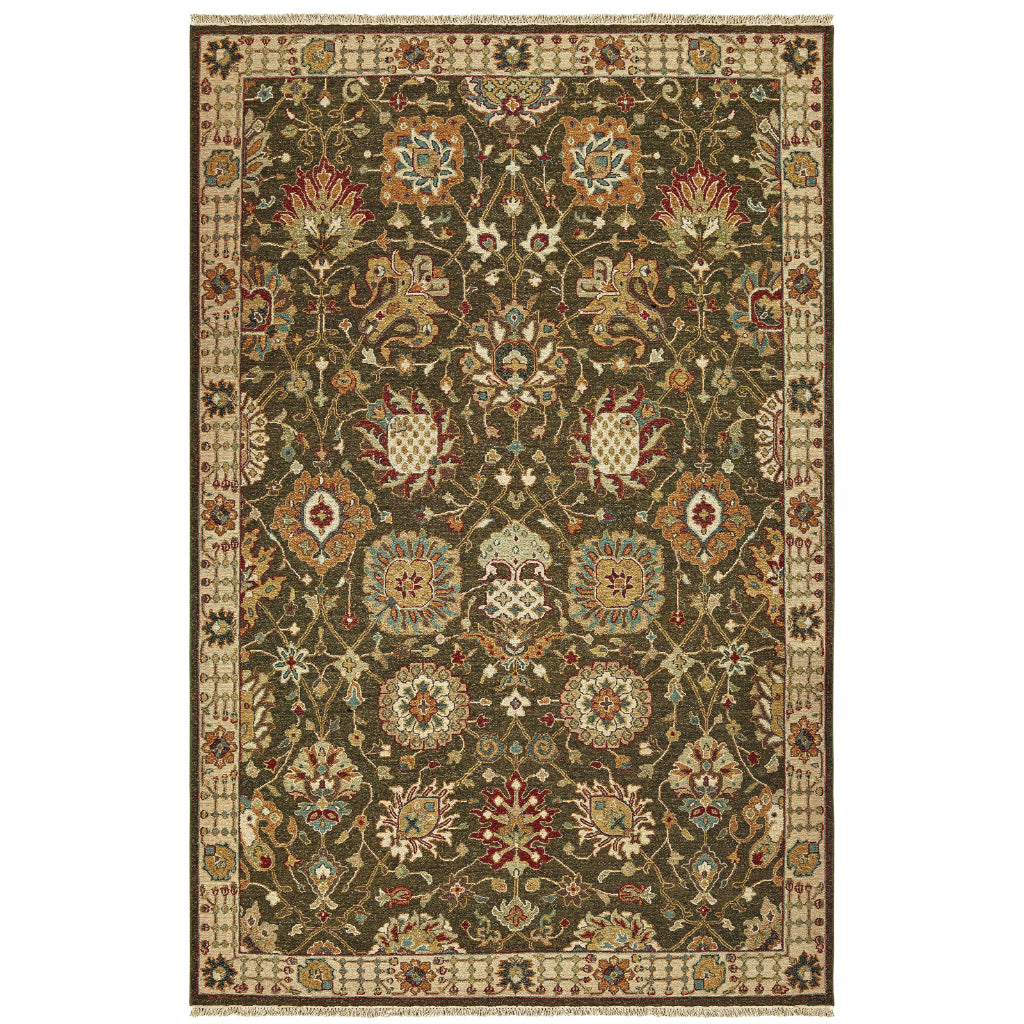 Oriental Weavers Angora 12304 Multicolor Rectangle Indoor Area Rug - Durable Hand Woven Rug Made of 100% Wool