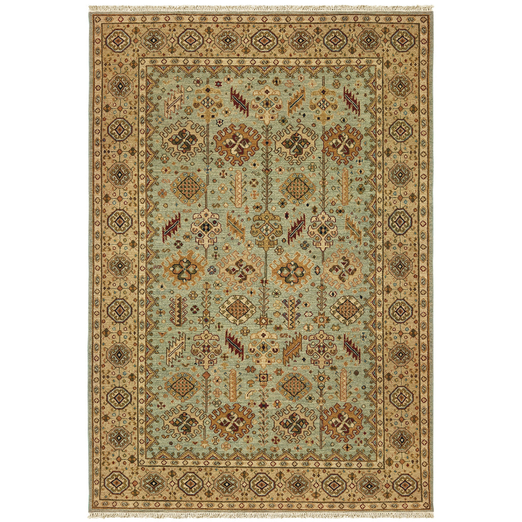 Oriental Weavers Angora 12305 Multicolor Rectangle Indoor Area Rug - Durable Hand Woven Rug Made of 100% Wool