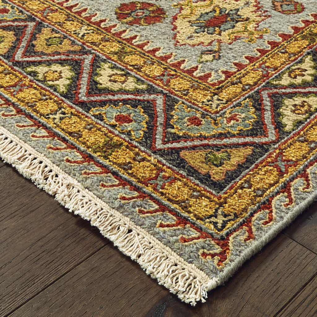 Oriental Weavers Angora 12306 Multicolor Rectangle Indoor Runner - Durable Hand Woven Rug Made of 100% Wool