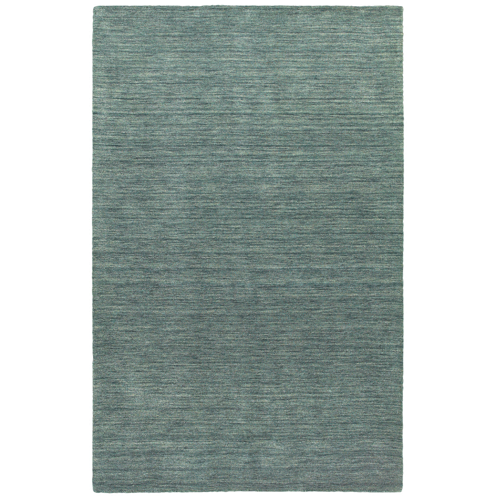 Oriental Weavers Aniston 27101 Blue Rectangle Indoor Area Rug - Luxurious Hand Tufted Rug Made of 100% Wool-