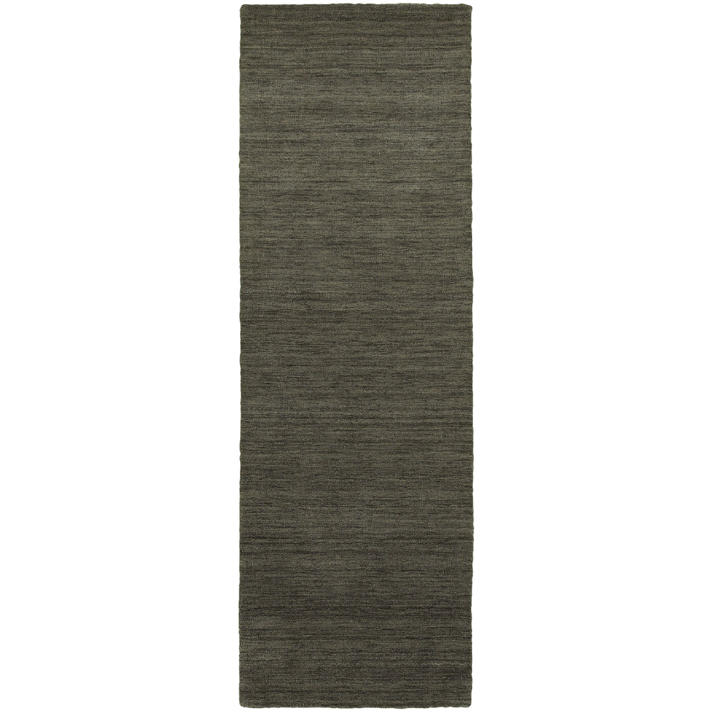 Oriental Weavers Aniston 27102 Charcoal Rectangle Indoor Runner - Luxurious Hand Tufted Rug Made of 100% Wool