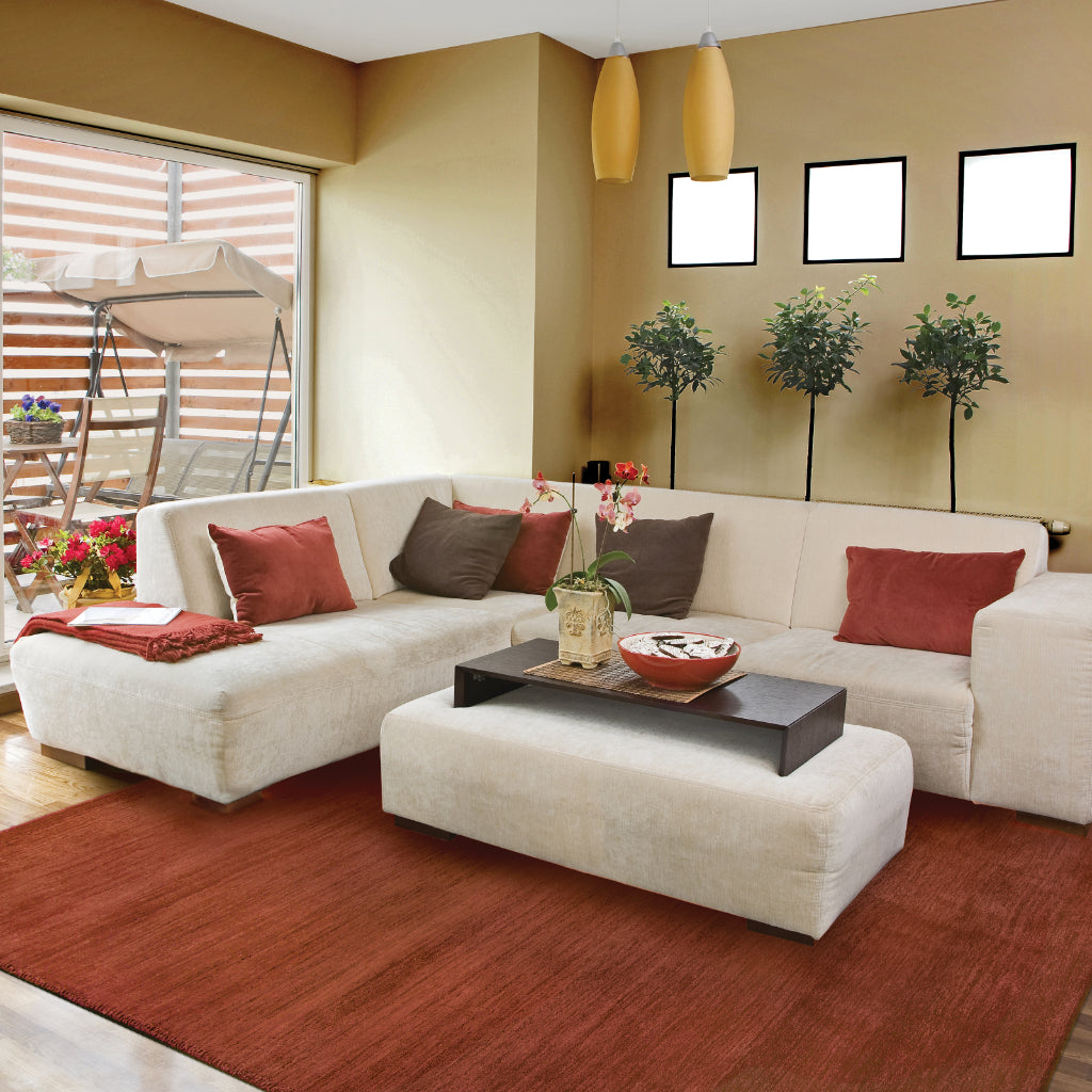 Oriental Weavers Aniston 27103 Red Rectangle Indoor Area Rug - Luxurious Hand Tufted Rug Made of 100% Wool-