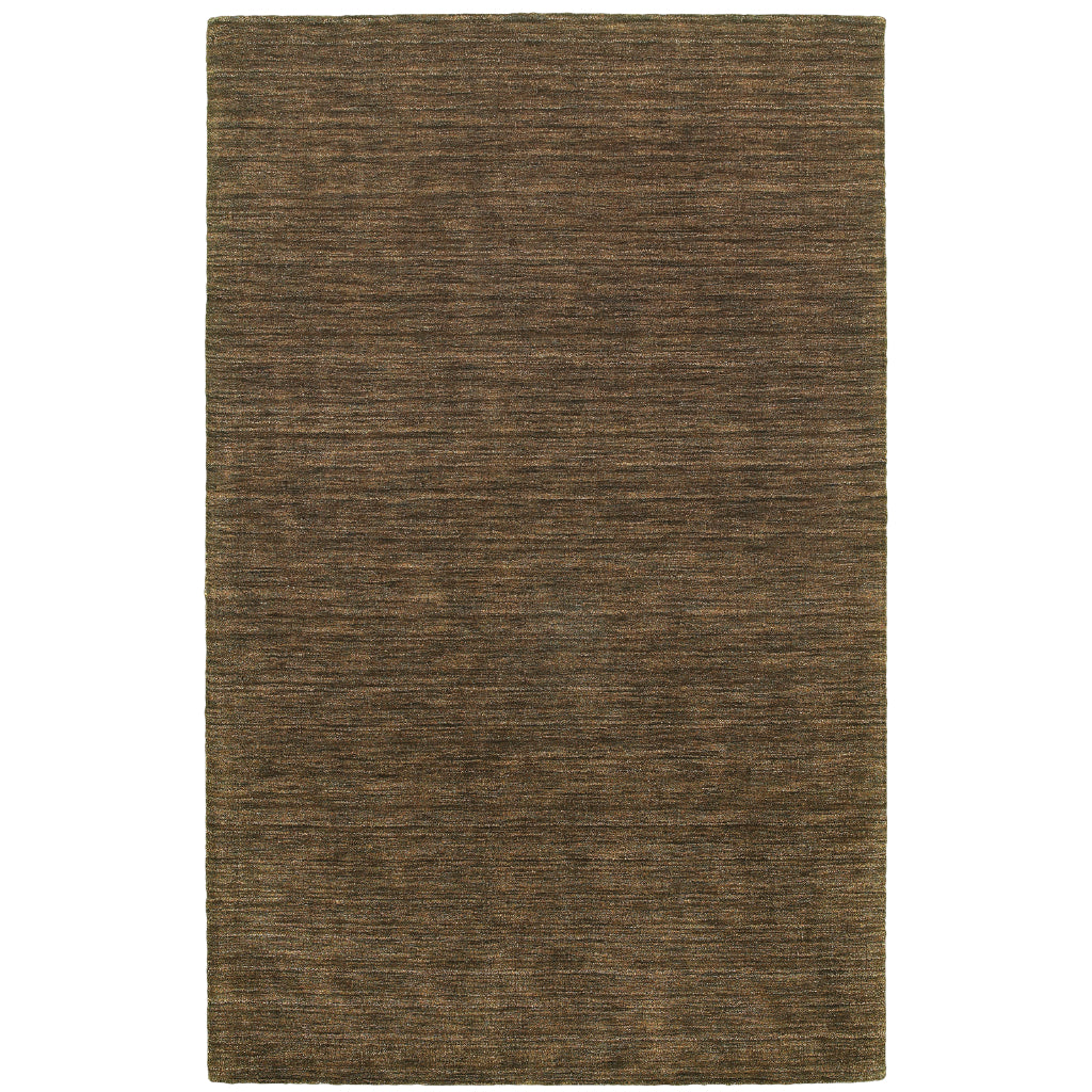 Oriental Weavers Aniston 27109 Brown Rectangle Indoor Area Rug - Luxurious Hand Tufted Rug Made of 100% Wool-
