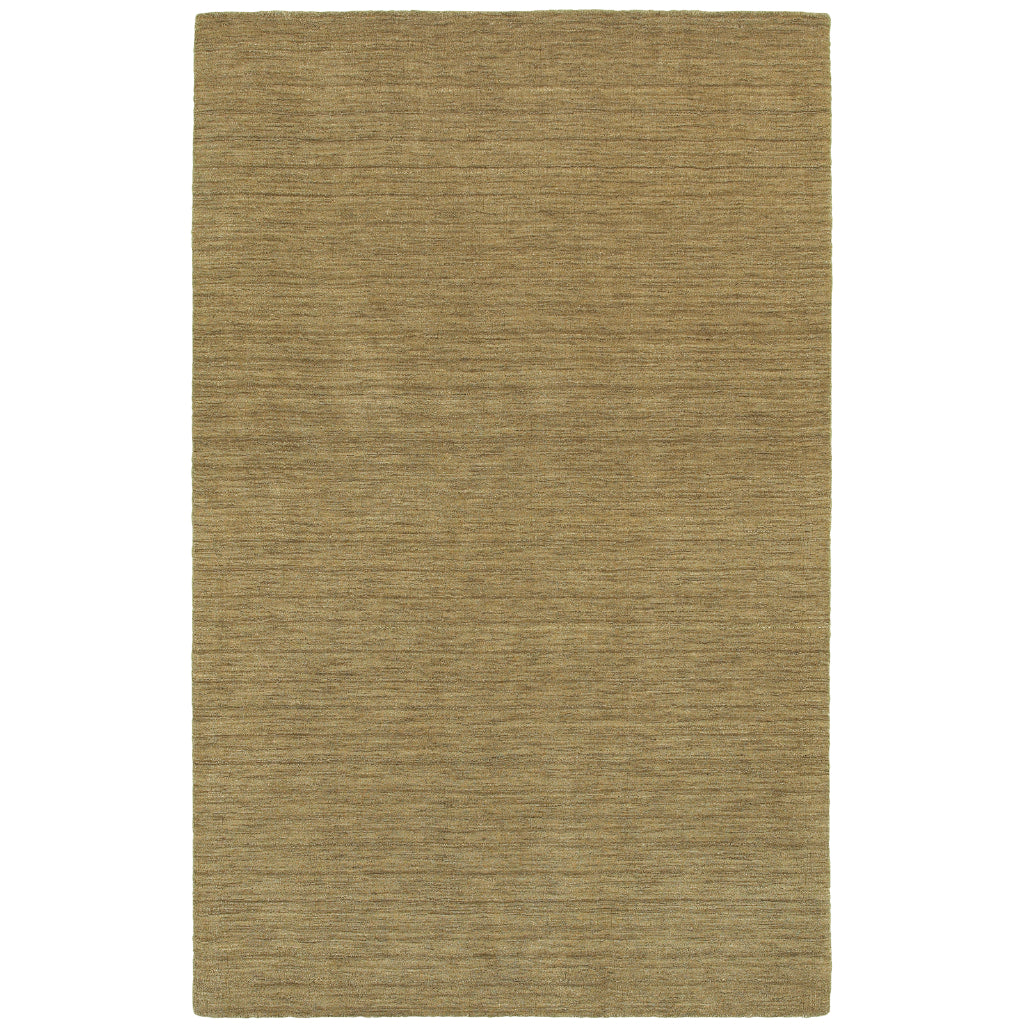 Oriental Weavers Aniston 27110 Gold Rectangle Indoor Area Rug - Luxurious Hand Tufted Rug Made of 100% Wool-