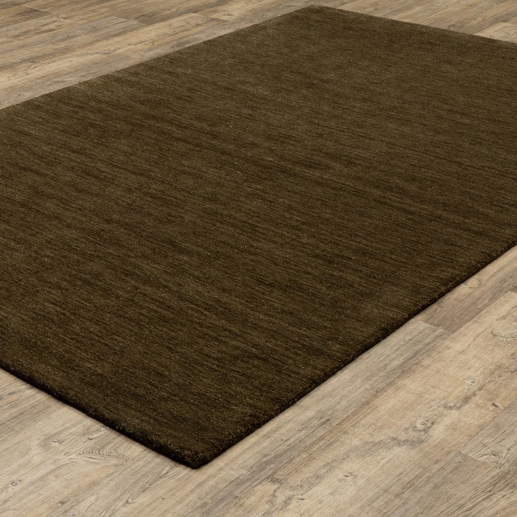 Oriental Weavers Aniston II 27117 Brown Rectangle Indoor Area Rug Solid Pattern-