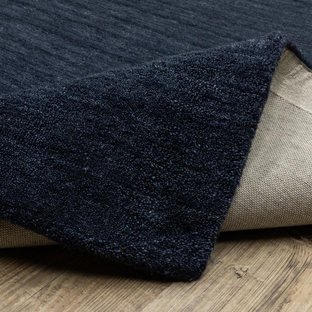 Oriental Weavers Aniston II 27119 Navy Rectangle Indoor Area Rug Solid Pattern-