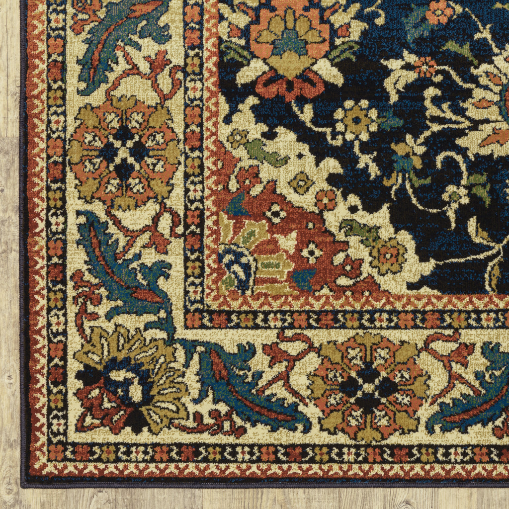 Oriental Weavers Ankara 1803B Multicolor Rectangle Indoor Area Rug - Vibrant Stain Resistant Medium Pile Rug with Oriental Design