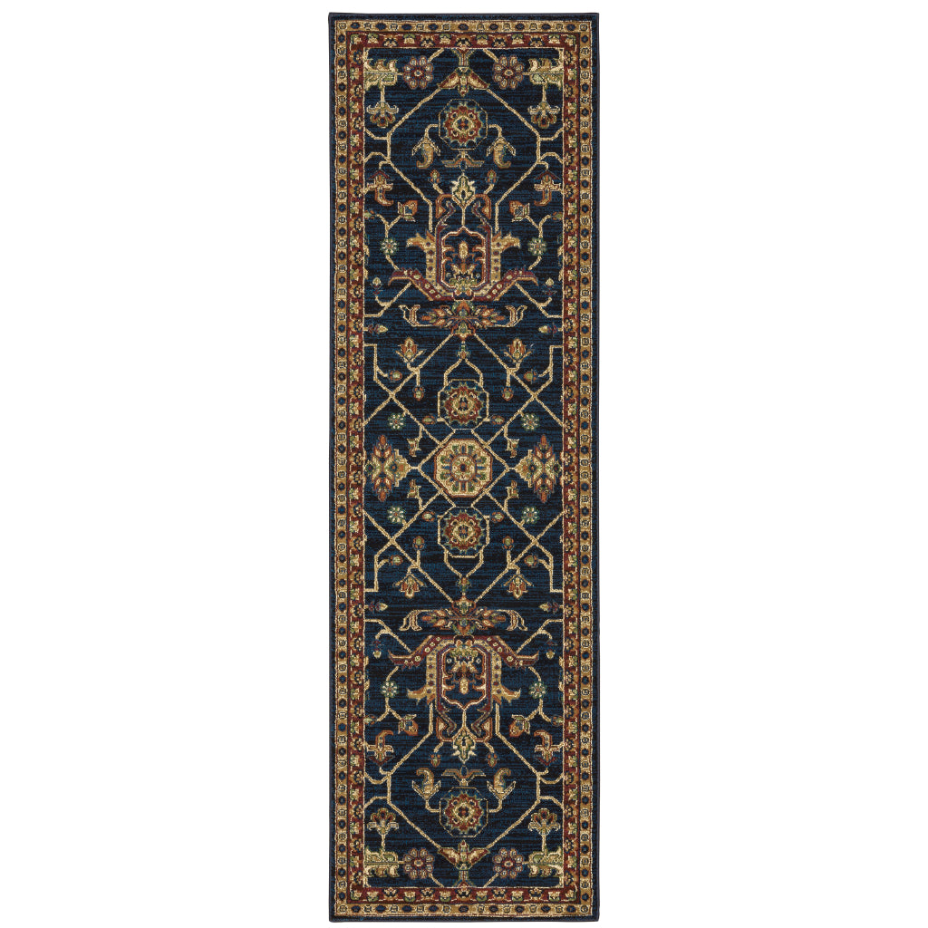 Oriental Weavers Ankara 531B5 Multicolor Rectangle Indoor Runner - Vibrant Stain Resistant Medium Pile Rug with Oriental Design