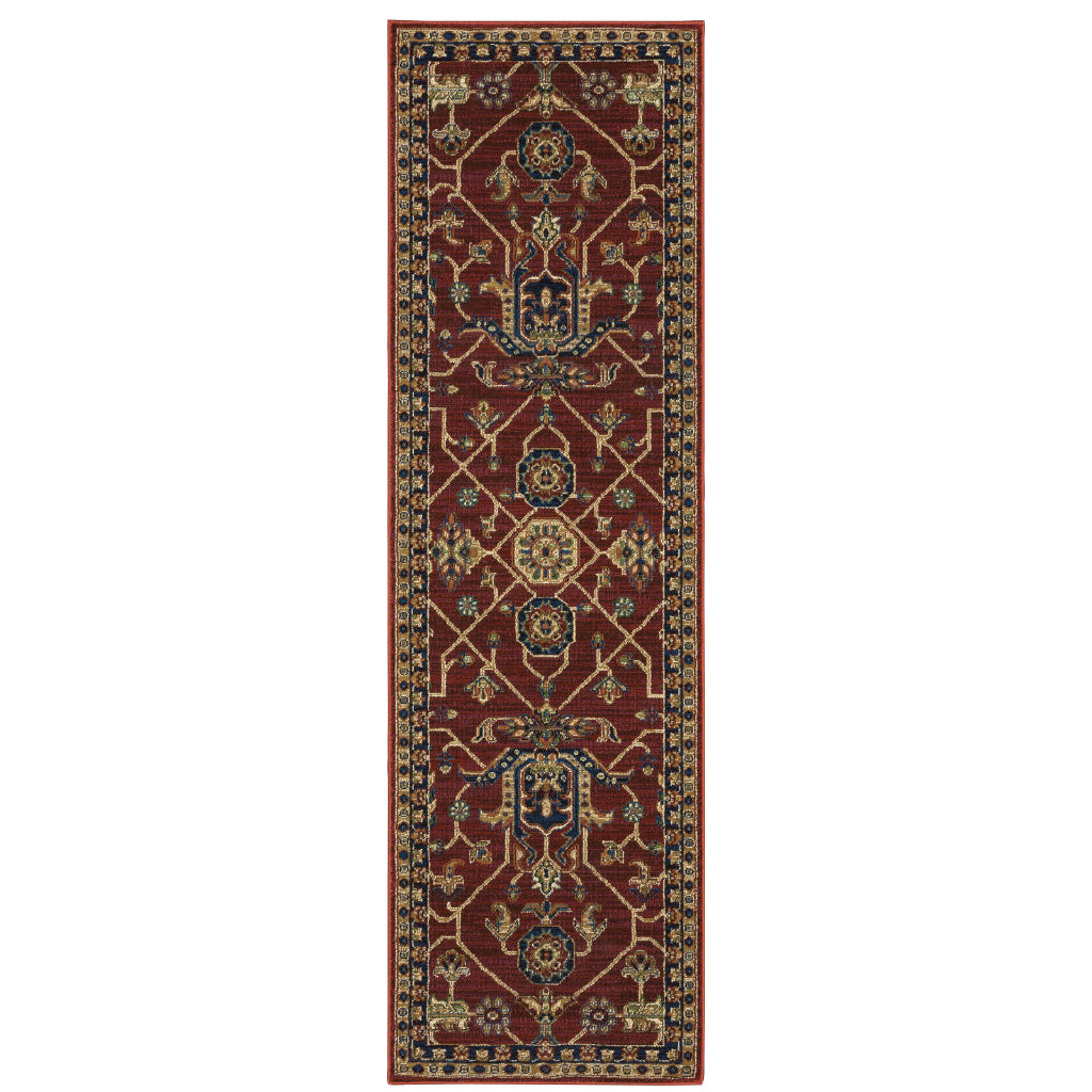 Oriental Weavers Ankara 531R5 Multicolor Rectangle Indoor Runner - Vibrant Stain Resistant Medium Pile Rug with Oriental Design