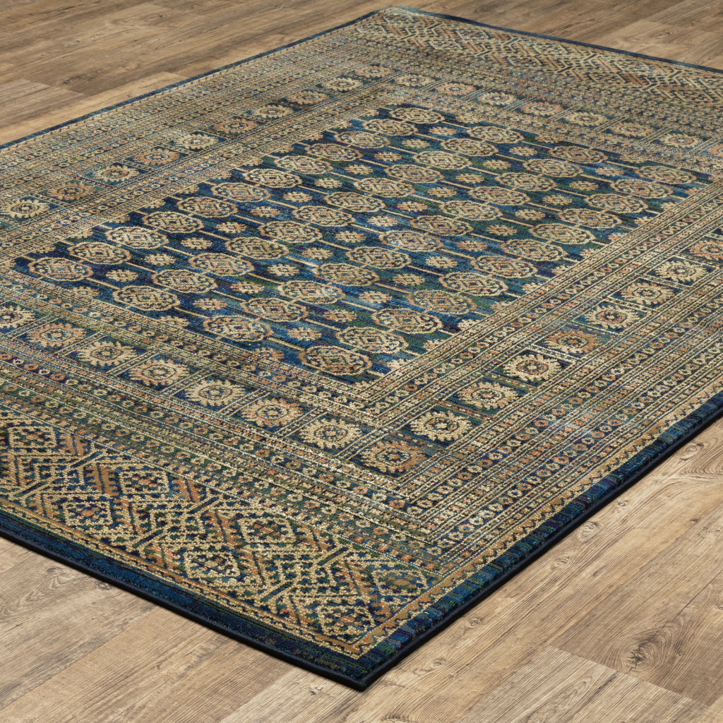 Oriental Weavers Ankara 602K5 Multicolor Rectangle Indoor Area Rug - Vibrant Stain Resistant Medium Pile Rug with Oriental Design