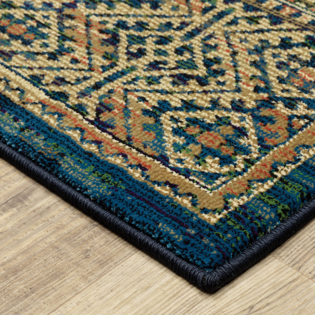 Oriental Weavers Ankara 602K5 Multicolor Rectangle Indoor Runner - Vibrant Stain Resistant Medium Pile Rug with Oriental Design