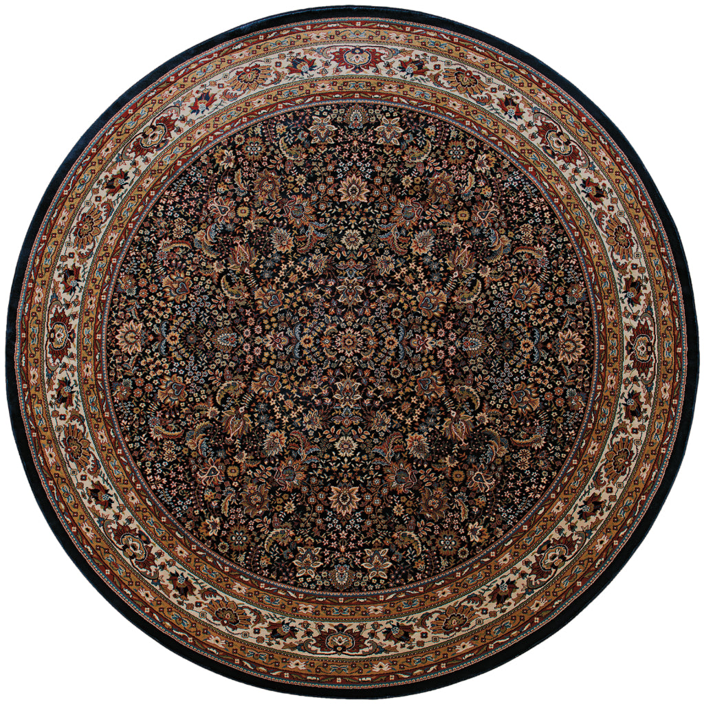 Oriental Weavers Ariana 113B2 Multicolor Round Indoor Area Rug - Stylish Stain Resistant Machine Made Rug-