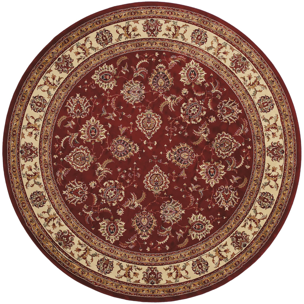 Oriental Weavers Ariana 117C3 Multicolor Round Indoor Area Rug - Stylish Stain Resistant Machine Made Rug-