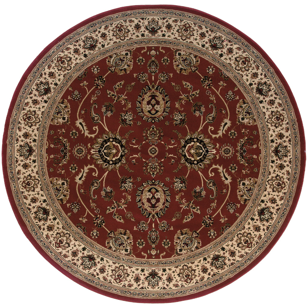 Oriental Weavers Ariana 130/8 Round Indoor Area Rug - Stylish Stain Resistant Machine Made Rug-