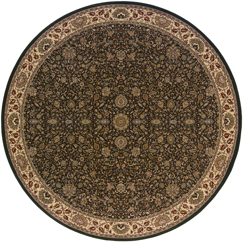 Oriental Weavers Ariana 172D2 Multicolor  Round Indoor Area Rug - Stylish Stain Resistant Machine Made Rug