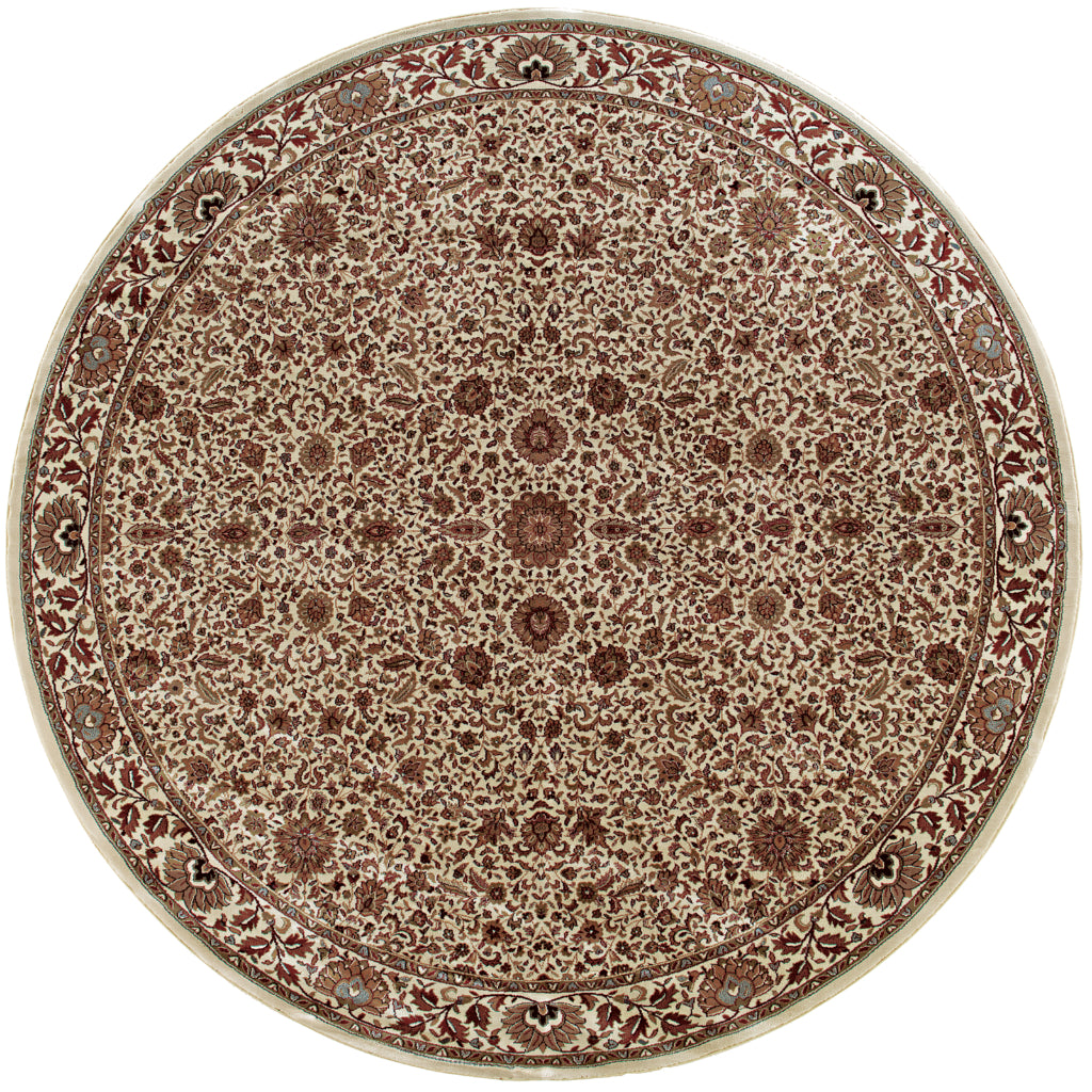 Oriental Weavers Ariana 172W3 Multicolor Round Indoor Area Rug - Stylish Stain Resistant Machine Made Rug-