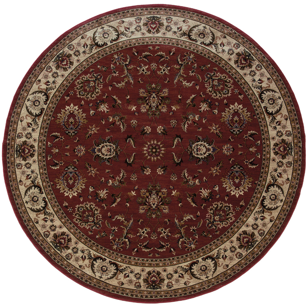 Oriental Weavers Ariana 311C3 Multicolor Round Indoor Area Rug - Stylish Stain Resistant Machine Made Rug-