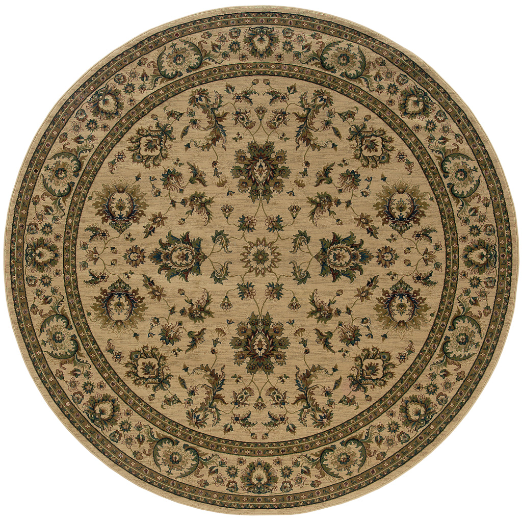 Oriental Weavers Ariana 311I3 Multicolor Round Indoor Area Rug - Stylish Stain Resistant Machine Made Rug-