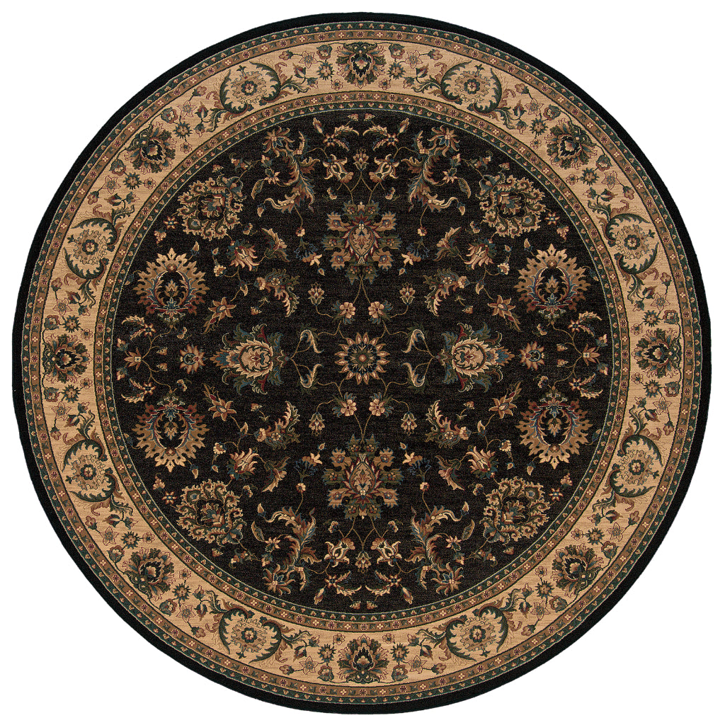 Oriental Weavers Ariana 311K3 Multicolor Round Indoor Area Rug - Stylish Stain Resistant Machine Made Rug-