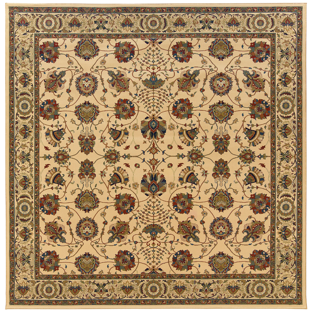 Oriental Weavers Ariana 431O3 Multicolor Square Indoor Area Rug - Stylish Stain Resistant Machine Made Rug-