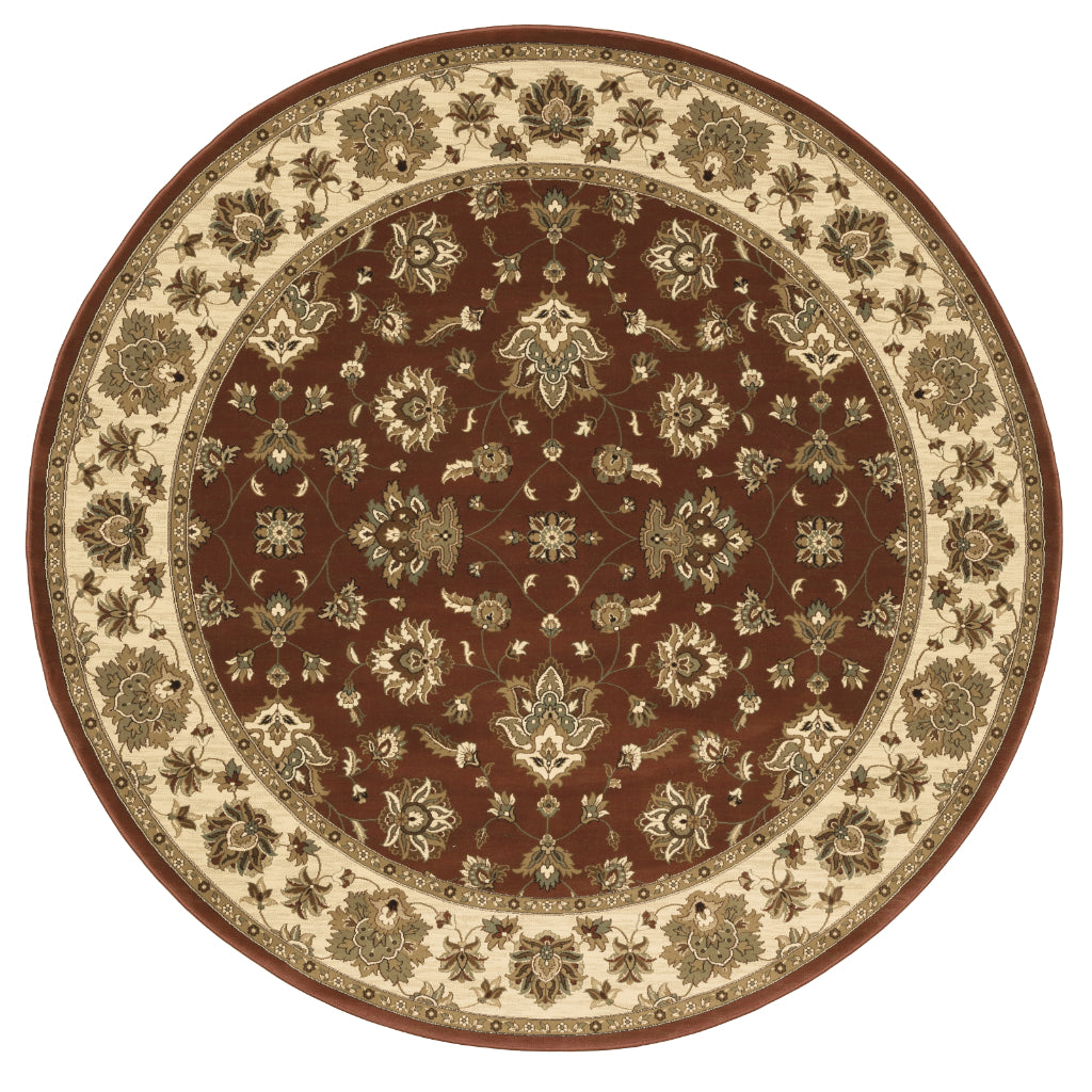 Oriental Weavers Ariana 623V3 Multicolor Round Indoor Area Rug - Stylish Stain Resistant Machine Made Rug-
