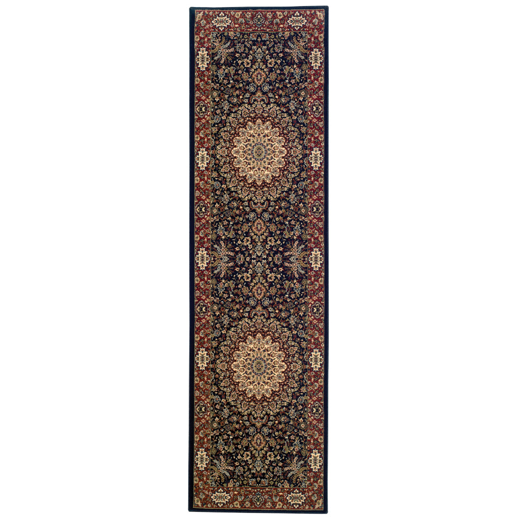 Oriental Weavers Ariana 095B3 Multicolor Rectangle Indoor Runner - Stylish Stain Resistant Machine Made  Rug