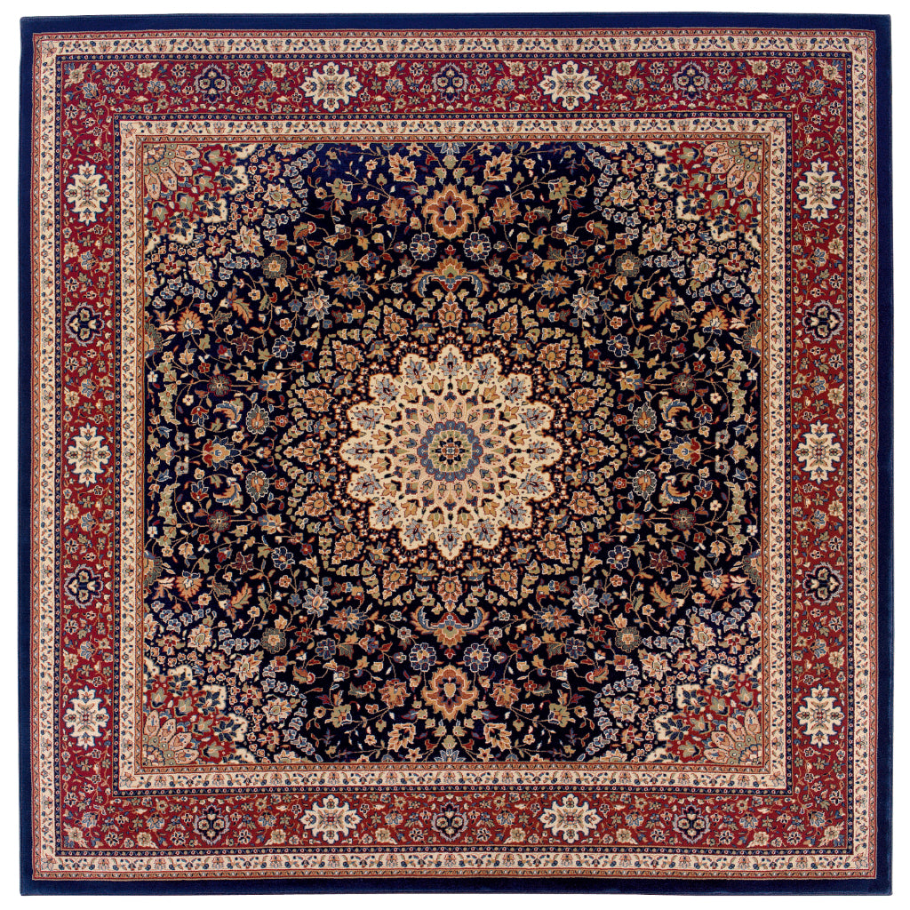 Oriental Weavers Ariana 095B3 Multicolor Square Indoor Area Rug - Stylish Stain Resistant Machine Made Rug-