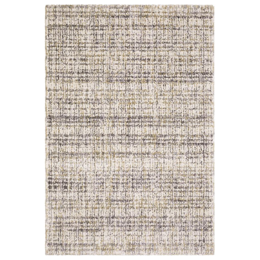Oriental Weavers Aspen 2877B Ivory Rectangle Indoor Area Rug Abstract Pattern-