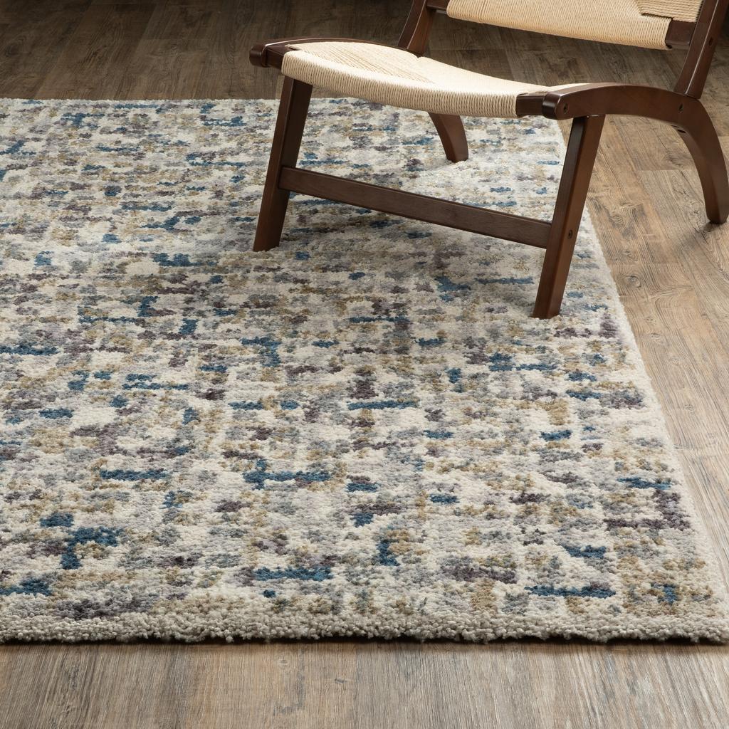 Oriental Weavers Aspen 3514A Ivory Rectangle Indoor Area Rug Abstract Pattern-