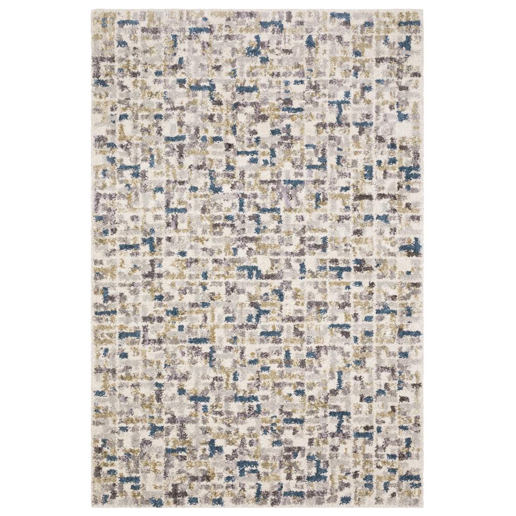 Oriental Weavers Aspen 3514A Ivory Rectangle Indoor Area Rug Abstract Pattern-