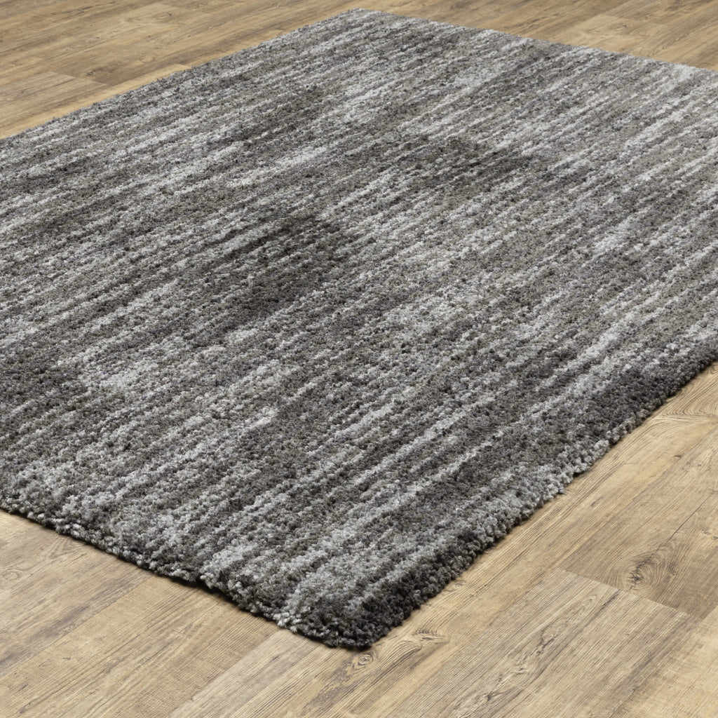 Oriental Weavers Aspen 829K9 Charcoal Rectangle Indoor Shaggy Area Rug - Comfortable Stain Resistant Contemporary Rug