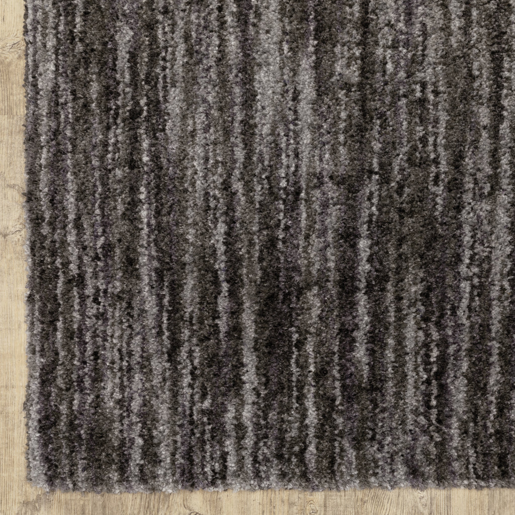 Oriental Weavers Aspen 829K9 Charcoal Rectangle Indoor Shaggy Runner - Comfortable Stain Resistant Contemporary Rug