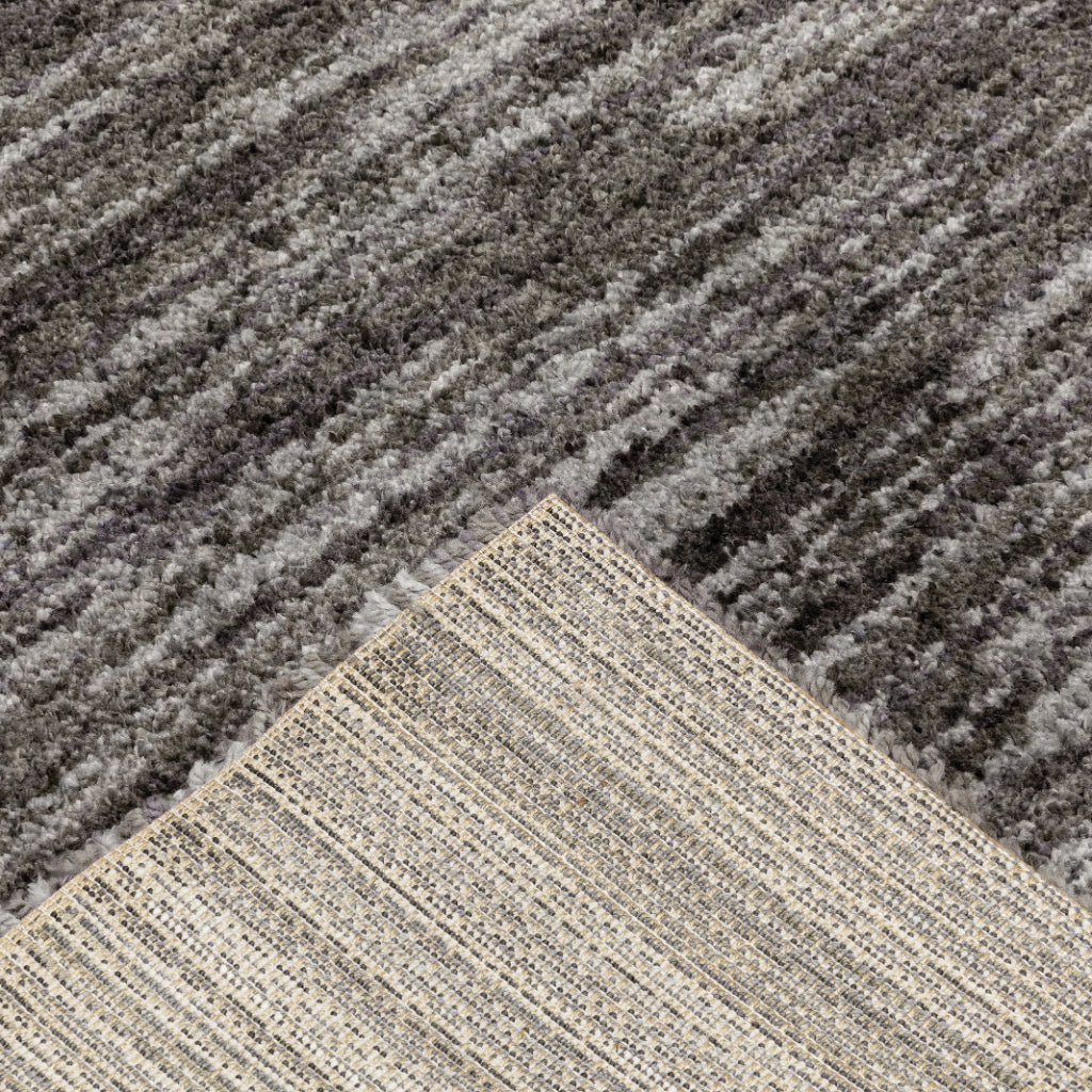 Oriental Weavers Aspen 829K9 Charcoal Rectangle Indoor Shaggy Runner - Comfortable Stain Resistant Contemporary Rug