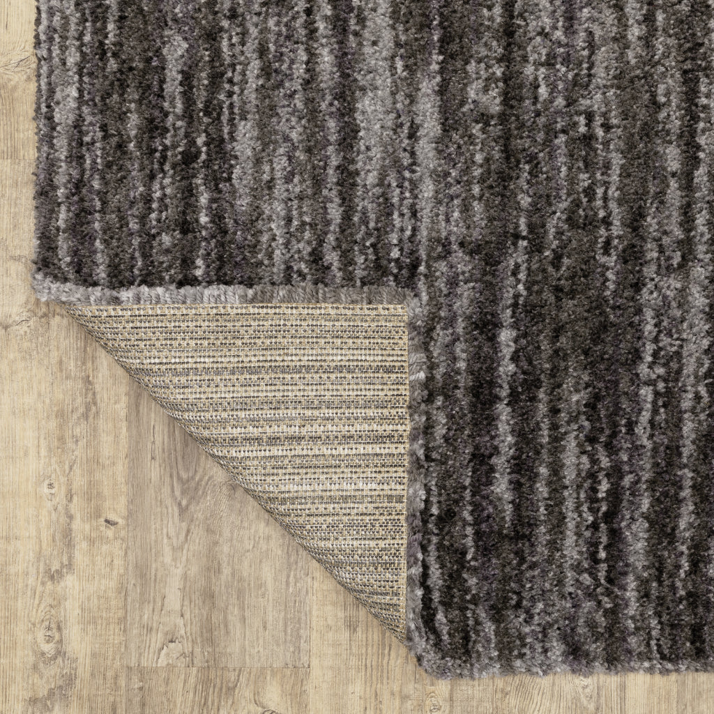 Oriental Weavers Aspen 829K9 Charcoal Rectangle Indoor Shaggy Runner - Comfortable Stain Resistant Contemporary Rug