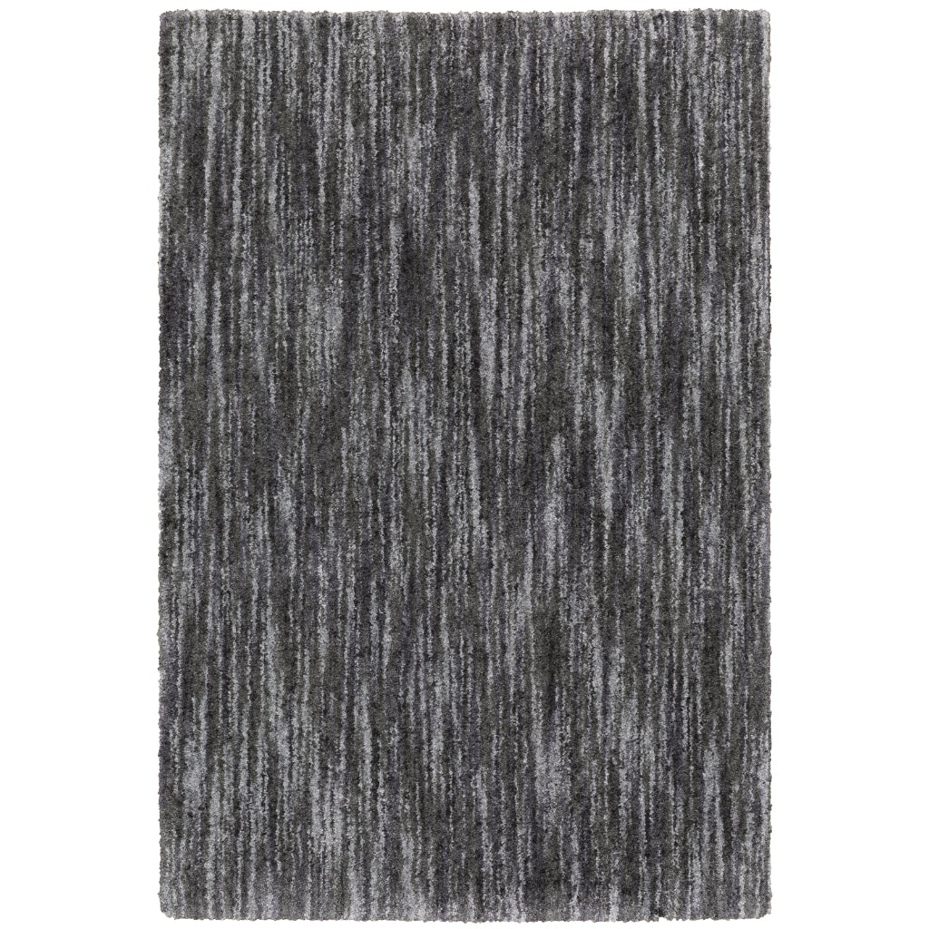 Oriental Weavers Aspen 829K9 Charcoal Rectangle Indoor Shaggy Area Rug - Comfortable Stain Resistant Contemporary Rug