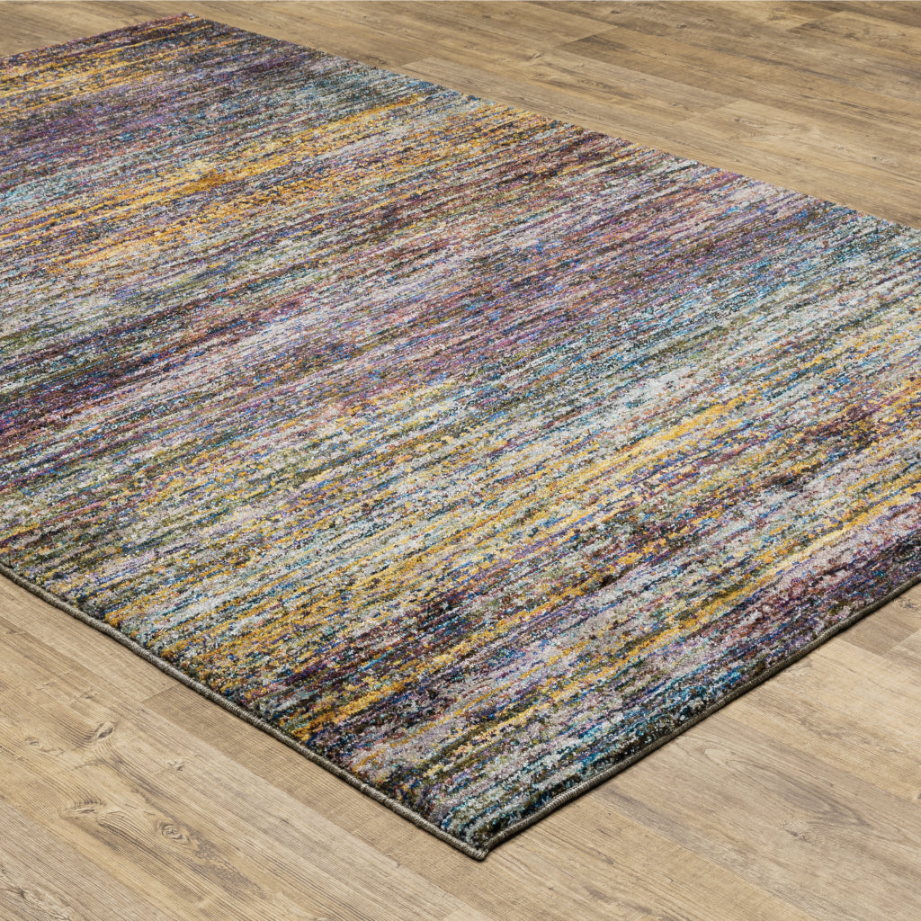 Oriental Weavers Atlas 8037B Multicolor Rectangle Indoor Area Rug - Cozy Stain Resistant Machine Woven Rug