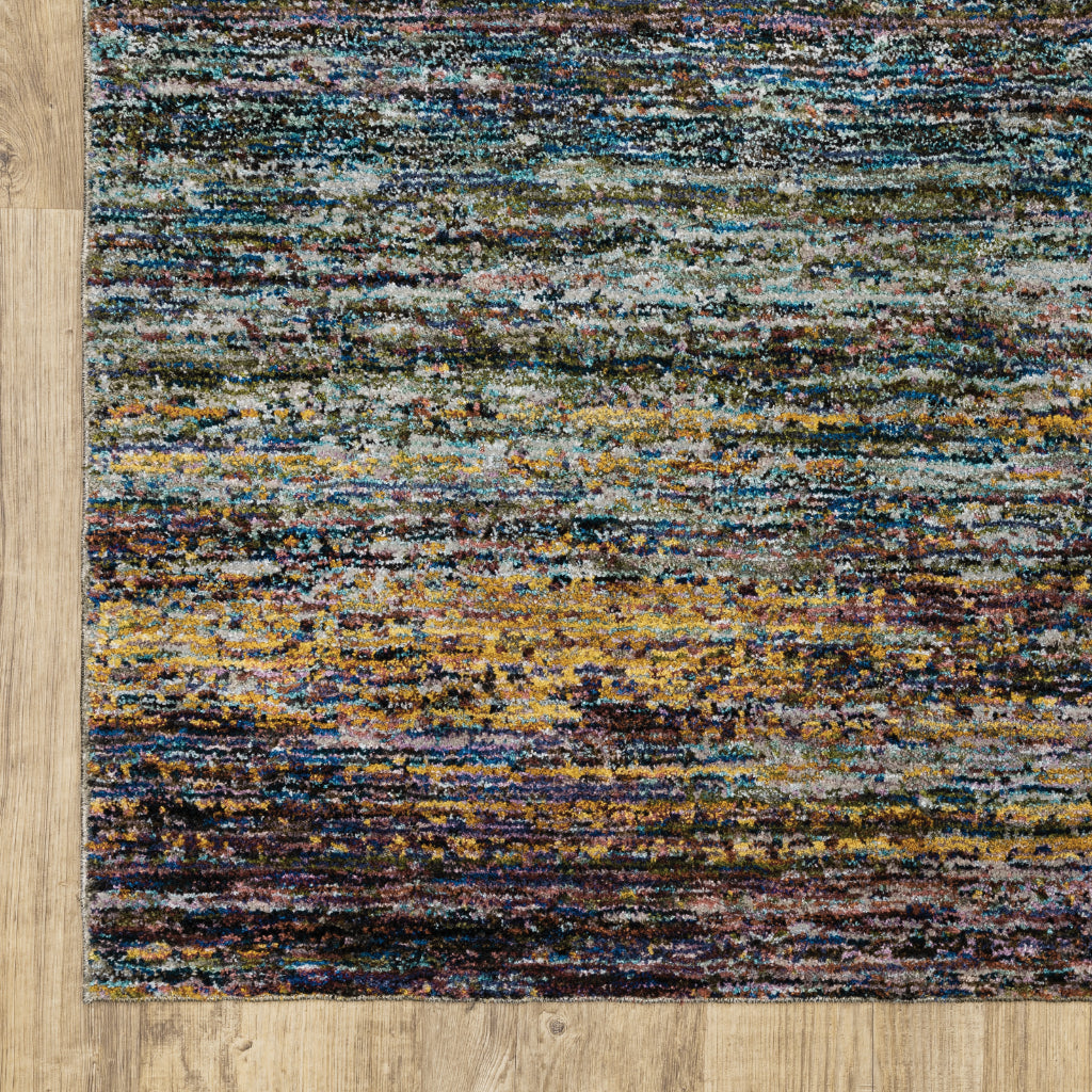 Oriental Weavers Atlas 8037B Multicolor Rectangle Indoor Area Rug - Cozy Stain Resistant Machine Woven Rug